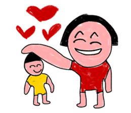 Crayon Kids and Children Drawing Sketch sticker #6365335