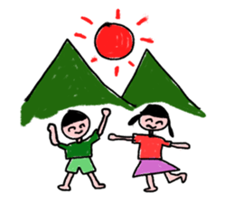 Crayon Kids and Children Drawing Sketch sticker #6365348