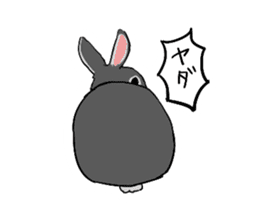 Cute rabbit life sticker #6366313