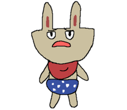 Pretty rabbit dog cat bear baby sticker #6366394