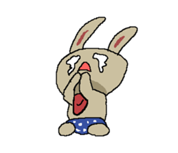 Pretty rabbit dog cat bear baby sticker #6366402