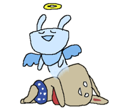 Pretty rabbit dog cat bear baby sticker #6366408