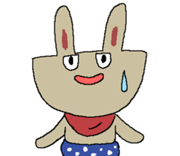 Pretty rabbit dog cat bear baby sticker #6366415