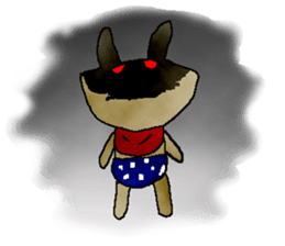 Pretty rabbit dog cat bear baby sticker #6366417