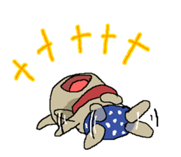 Pretty rabbit dog cat bear baby sticker #6366420