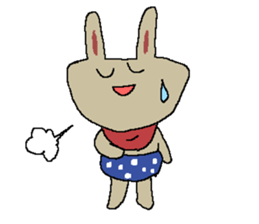 Pretty rabbit dog cat bear baby sticker #6366429