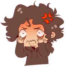 Boy with curly hair sticker #6366846