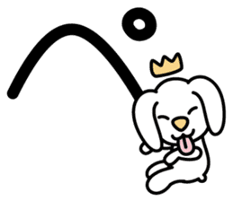 Japanese character set 2 with cute dog sticker #6367621