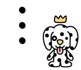 Japanese character set 2 with cute dog sticker #6367623