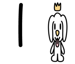 Japanese character set 2 with cute dog sticker #6367624