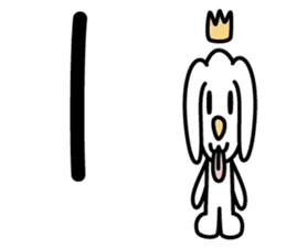 Japanese character set 2 with cute dog sticker #6367624