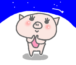 Diet pig Sticker2 sticker #6367871