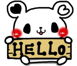 Cute bear heart 2 sticker #6368781