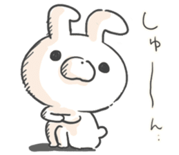 Lonely Rabbit by peco sticker #6369195