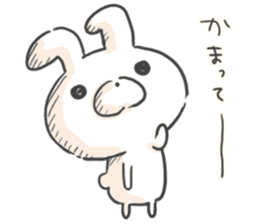 Lonely Rabbit by peco sticker #6369200
