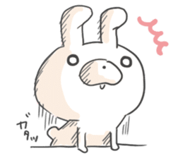 Lonely Rabbit by peco sticker #6369217