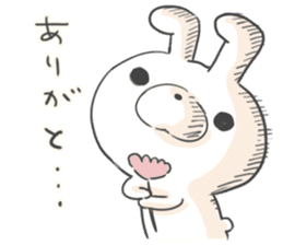 Lonely Rabbit by peco sticker #6369222