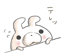Lonely Rabbit by peco sticker #6369223