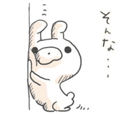 Lonely Rabbit by peco sticker #6369226