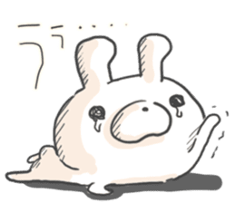 Lonely Rabbit by peco sticker #6369227