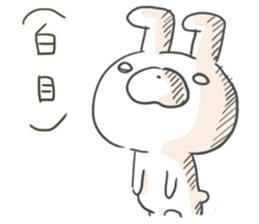 Lonely Rabbit by peco sticker #6369228