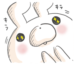 Lonely Rabbit by peco sticker #6369230