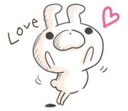 Lonely Rabbit by peco sticker #6369231