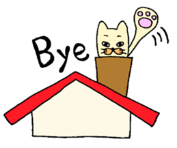 CAT HOME sticker #6370351