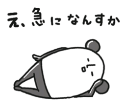 The panda which talks. sticker #6370676