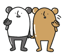 The panda which talks. sticker #6370711