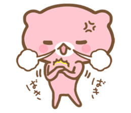 Happy pink bear sticker #6371664