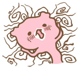 Happy pink bear sticker #6371665