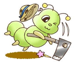 Kitchen garden of Mr. green caterpillar sticker #6371779