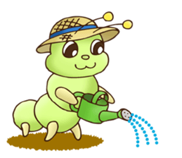 Kitchen garden of Mr. green caterpillar sticker #6371782