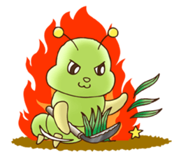 Kitchen garden of Mr. green caterpillar sticker #6371785