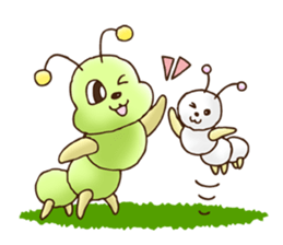 Kitchen garden of Mr. green caterpillar sticker #6371790