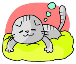 Cat Standing ear of cat and lop-eared sticker #6373273