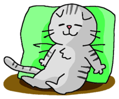 Cat Standing ear of cat and lop-eared sticker #6373276