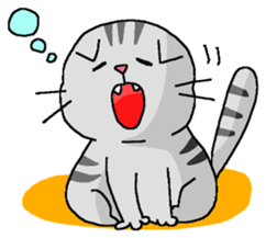 Cat Standing ear of cat and lop-eared sticker #6373278