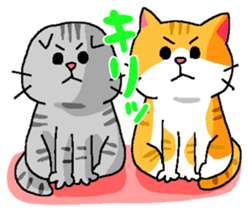 Cat Standing ear of cat and lop-eared sticker #6373302