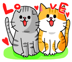 Cat Standing ear of cat and lop-eared sticker #6373303