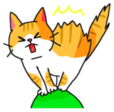 Cat Standing ear of cat and lop-eared sticker #6373306