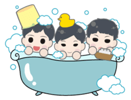 Not one!Nor two!We are three! .2 sticker #6373360