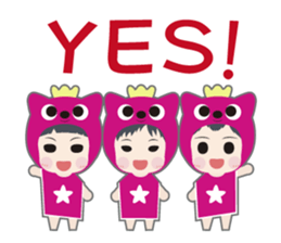 Not one!Nor two!We are three! .2 sticker #6373380