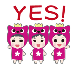 Not one!Nor two!We are three! .2 sticker #6373380