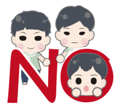 Not one!Nor two!We are three! .2 sticker #6373388