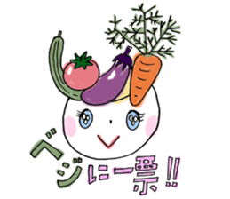 Japanese kawaii lady sticker #6373641