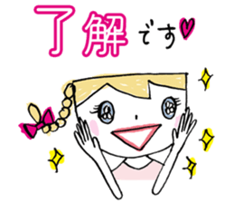 Japanese kawaii lady sticker #6373642