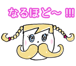 Japanese kawaii lady sticker #6373654