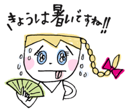 Japanese kawaii lady sticker #6373655